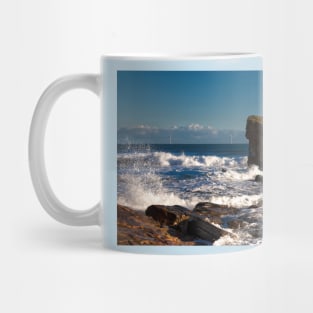 Rough Sea at Charlies Garden, Seaton Sluice Mug